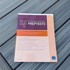 LSAT PrepTests Book in Purple and Orange